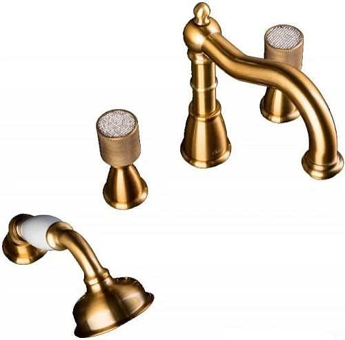 Смеситель на борт ванны Boheme Royal Cristal 391-Royal/CRST Смеситель на борт ванны Boheme Royal Cristal 391-Royal/CRST