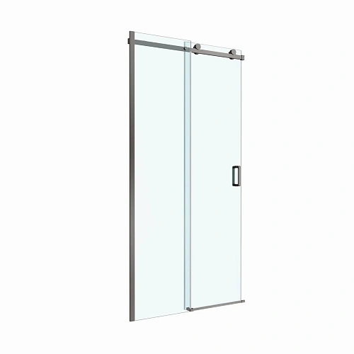 Душевая дверь BelBagno SOFT_CLOSE-2-BF-1-100-C-GM 100 см, профиль оружейная сталь, стекло прозрачное Душевая дверь BelBagno SOFT_CLOSE-2-BF-1-100-C-GM 100 см, профиль оружейная сталь, стекло прозрачное