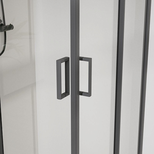 Душевой уголок Vincea City VSS-5CT9010CLGM, 1000x900, вороненая сталь , стекло прозрачное Душевой уголок Vincea City VSS-5CT9010CLGM, 1000x900, вороненая сталь , стекло прозрачное