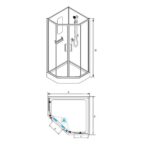 Душевая кабина RGW AN-057 Andaman 29135799-11 Душевая кабина RGW AN-057 Andaman 29135799-11