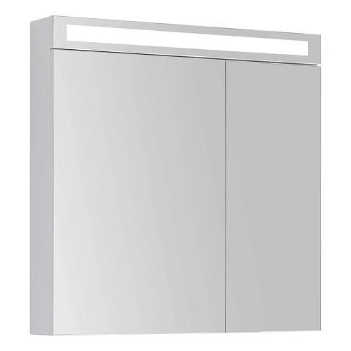 Зеркальный шкаф DREJA MAX, 80 см, 2 дверцы, 4 стеклянные полки, белый глянец 77.9009W Зеркальный шкаф DREJA MAX, 80 см, 2 дверцы, 4 стеклянные полки, белый глянец 77.9009W