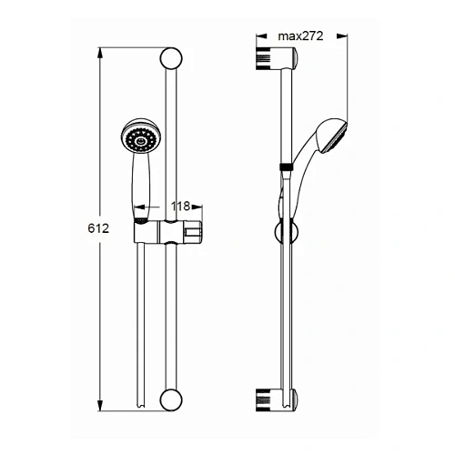 Душевой гарнитур Vidima Seva Jet S1 BA187AA Душевой гарнитур Vidima Seva Jet S1 BA187AA