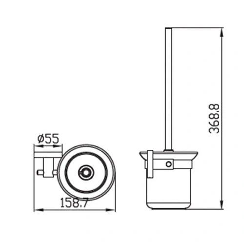 Ершик для унитаза Kaiser Classic KH-2006 Ершик для унитаза Kaiser Classic KH-2006