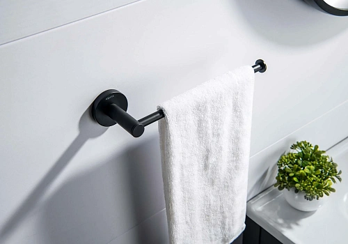 Полотенцедержатель Aquatek ЕВРОПА AQ4119MB черный матовый Полотенцедержатель Aquatek ЕВРОПА AQ4119MB черный матовый