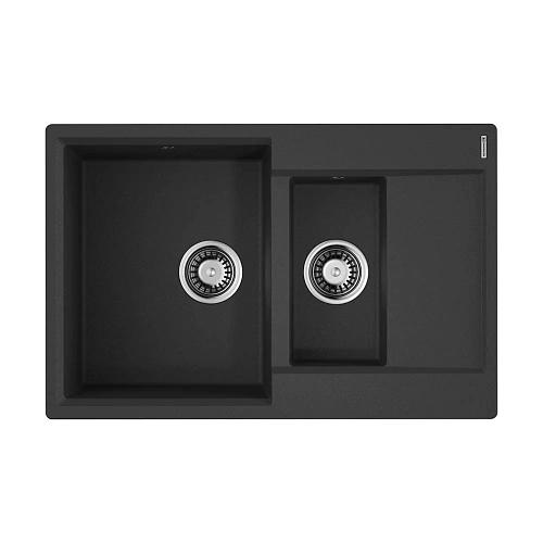 Кухонная мойка Omoikiri Daisen 78-2-BL Artgranit/черный 4993334 Кухонная мойка Omoikiri Daisen 78-2-BL Artgranit/черный 4993334