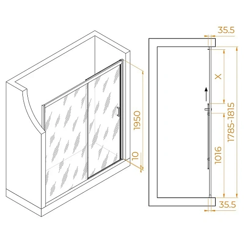 Душевая дверь RGW Passage PA-017 1800 мм Easy Clean хром 350801718-21 Душевая дверь RGW Passage PA-017 1800 мм Easy Clean хром 350801718-21