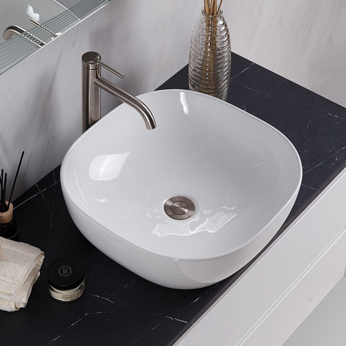 Раковина BelBagno BB1301 425x425 белый Раковина BelBagno BB1301 425x425 белый