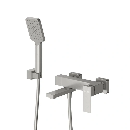 Смеситель для ванны CEZARES SLIDER-VD-IN с ручным душем, шлангом и держателем, сатин Смеситель для ванны CEZARES SLIDER-VD-IN с ручным душем, шлангом и держателем, сатин