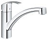 Картинка анонса товара «смеситель для кухни grohe eurosmart new с низким изливом, хром (33281002)»