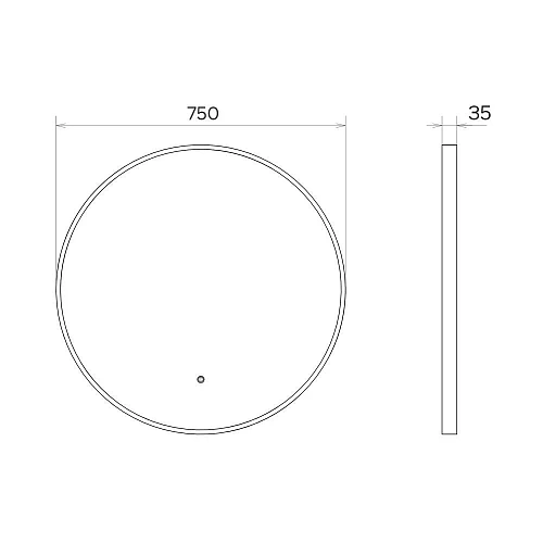 Зеркало Comforty Вега-75 00-00020726 LED IC-подсветка, холодный свет, сенсор, серебряный матовый Зеркало Comforty Вега-75 00-00020726 LED IC-подсветка, холодный свет, сенсор, серебряный матовый