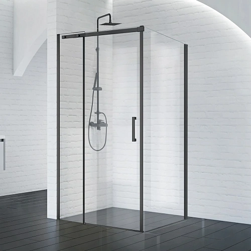 Душевой уголок BelBagno ACQUA-AH-1-120/90-C-NERO Душевой уголок BelBagno ACQUA-AH-1-120/90-C-NERO