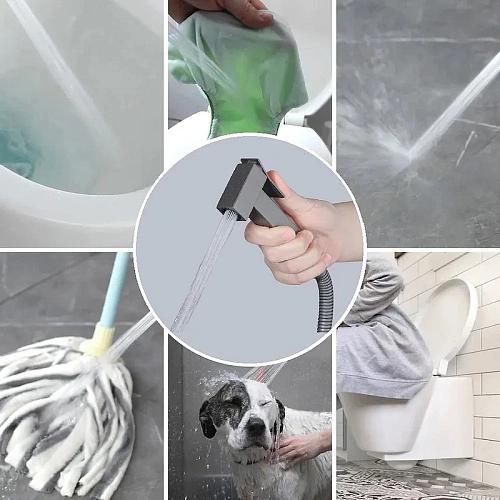 Гигиенический душ BOCH MANN RESIA BM10414 GR CK-P11GR из латуни, с шлангом 120 см, серый Гигиенический душ BOCH MANN RESIA BM10414 GR CK-P11GR из латуни, с шлангом 120 см, серый