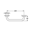 Поручень GROHE Essentials 300 мм, хром (40421001) Поручень GROHE Essentials 300 мм, хром (40421001)