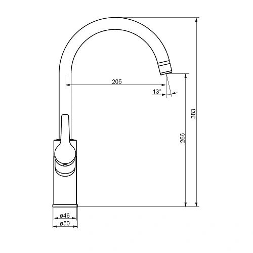 Смеситель для кухни Damixa Eclipse 310721000 с каналом для питьевой воды, хром Смеситель для кухни Damixa Eclipse 310721000 с каналом для питьевой воды, хром
