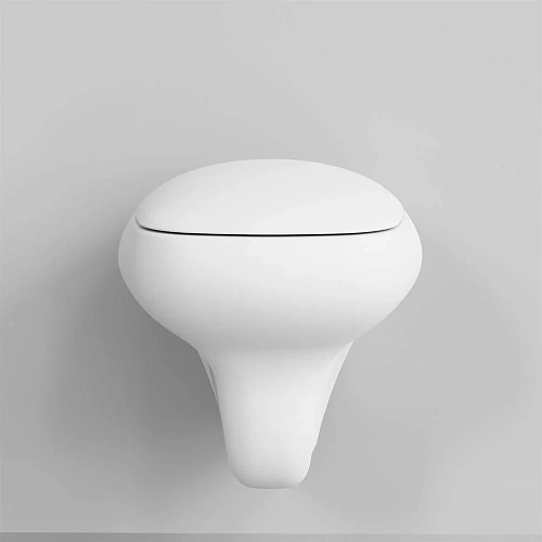 Унитаз подвесной Diamond 123T20101R (530x405x375) матовый белый безободковый без сиденья Унитаз подвесной Diamond 123T20101R (530x405x375) матовый белый безободковый без сиденья