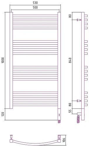 Полотенцесушитель электрический Сунержа Аркус 3.0 1000х500 МЭМ правый 051-5705-1050 Состаренная лату Полотенцесушитель электрический Сунержа Аркус 3.0 1000х500 МЭМ правый 051-5705-1050 Состаренная лату