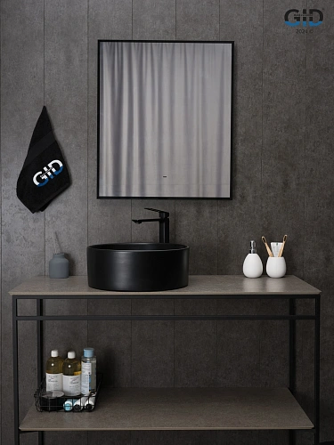 Раковина Gid Bm9011 53368 накладная черная матовая 40x40x15 Раковина Gid Bm9011 53368 накладная черная матовая 40x40x15