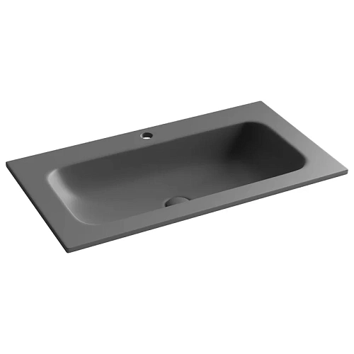 Раковина Ceramica Nova Grace CN7012MDH 810x457x137мм мебельная, темный антрацит матовый Раковина Ceramica Nova Grace CN7012MDH 810x457x137мм мебельная, темный антрацит матовый