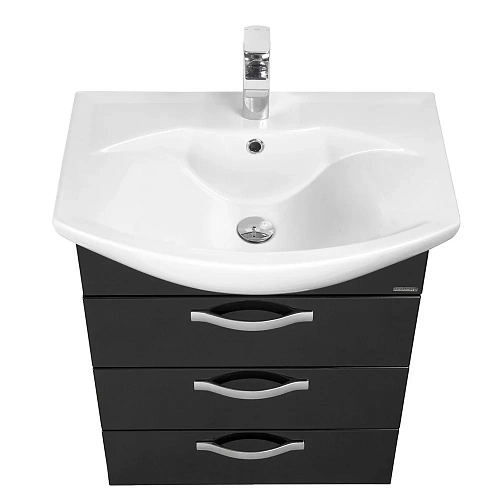 Тумба под раковину Aquaton Ария 50 Н черный глянец 1A140201AA950 Тумба под раковину Aquaton Ария 50 Н черный глянец 1A140201AA950