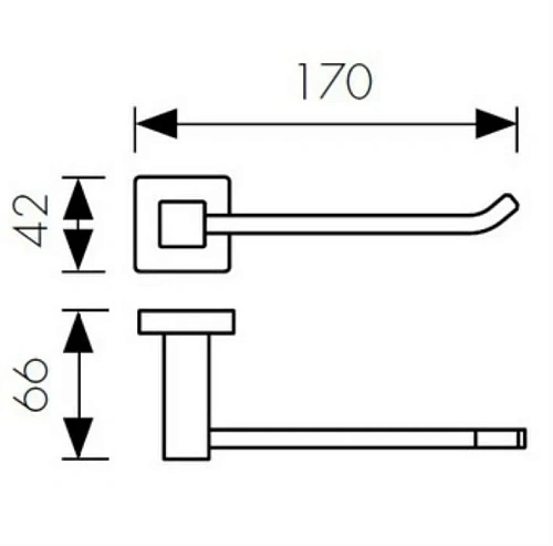 Держатель туалетной бумаги Kaiser KH-2320 хром латунь Держатель туалетной бумаги Kaiser KH-2320 хром латунь
