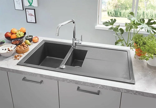 Смеситель для кухни GROHE Eurosmart 2021, U-образный высокий излив, хром (30567000) Смеситель для кухни GROHE Eurosmart 2021, U-образный высокий излив, хром (30567000)