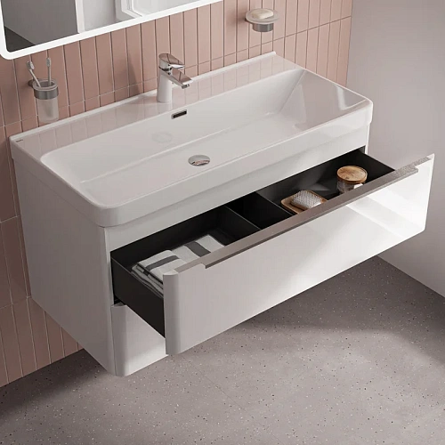 Тумба с раковиной IDDIS Cloud X (CLX10W0i95K) подвесная, 100 см, белый Тумба с раковиной IDDIS Cloud X (CLX10W0i95K) подвесная, 100 см, белый