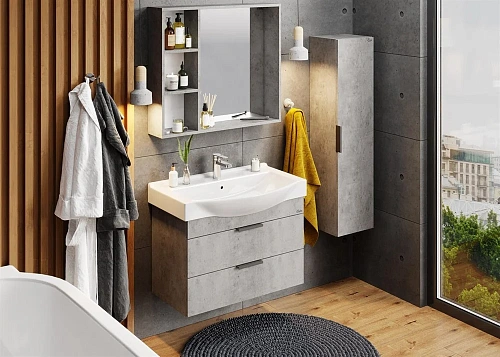 Тумба под раковину Onika ДЕВИС 80.13 бетон чикаго 108048 Тумба под раковину Onika ДЕВИС 80.13 бетон чикаго 108048