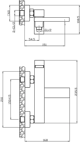 Смеситель для ванны STWORKI Нюборг NU-03cr 550743 Смеситель для ванны STWORKI Нюборг NU-03cr 550743