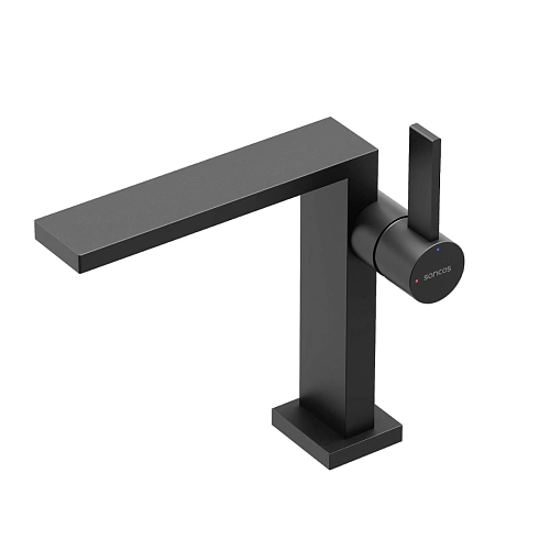Смеситель для раковины Sancos Linn SC9019MB черный матовый Смеситель для раковины Sancos Linn SC9019MB черный матовый