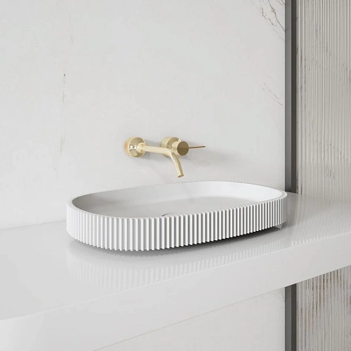 Раковина ABBER Stein AS2601 накладная, белая матовая Раковина ABBER Stein AS2601 накладная, белая матовая