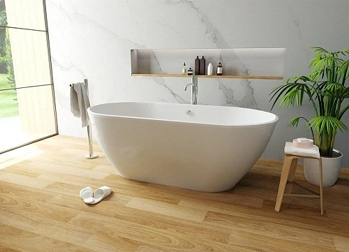 Ванна из искусственного камня STWORKI Берген 160х75 573847 Ванна из искусственного камня STWORKI Берген 160х75 573847