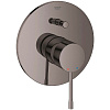 Картинка анонса товара «смеситель для ванны grohe essence new, темный графит глянец (19285a01) внешняя часть»