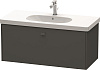 Картинка анонса товара «тумба под раковину duravit brioso br404704949 подвесная 102 см графит»