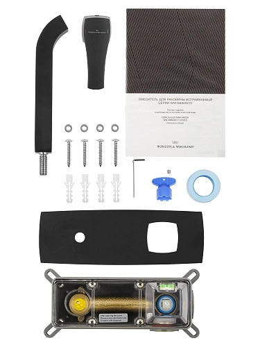 Смеситель для раковины Wonzon & Woghand FLEX встраиваемый, черный матовый (WW-88869072-MB) Смеситель для раковины Wonzon & Woghand FLEX встраиваемый, черный матовый (WW-88869072-MB)