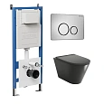 Комплект инсталляции GROSSMAN 900.K31.01.000 с клавишей смыва 700.K31.05.12M.12M хром сатиновый и унитазом GROSSMAN GR-4477BMSQ арт.97.4477BMSQ.05.12M Комплект инсталляции GROSSMAN 900.K31.01.000 с клавишей смыва 700.K31.05.12M.12M хром сатиновый и унитазом GROSSMAN GR-4477BMSQ арт.97.4477BMSQ.05.12M