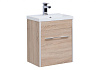 Тумба с раковиной Aquanet Августа 50 дуб сонома 00210025+00204095