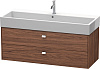 Картинка анонса товара «тумба под раковину duravit brioso br415701021 подвесная 118 см орех темный»