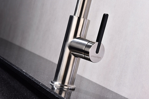 Смеситель для кухни Paulmark TORNADO брашированная сталь To213402-BS Смеситель для кухни Paulmark TORNADO брашированная сталь To213402-BS