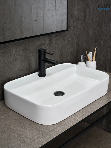Раковина Gid N9660 51232 накладная белая 60x40x11 Раковина Gid N9660 51232 накладная белая 60x40x11