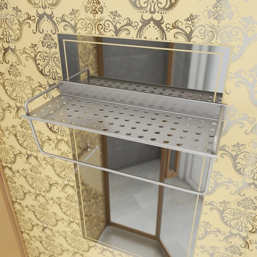 Душевая кабина Niagara Luxe NG-7717GBK (1000x1000х2100) низкий поддон стенки золото без крыши Душевая кабина Niagara Luxe NG-7717GBK (1000x1000х2100) низкий поддон стенки золото без крыши