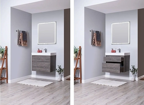 Комплект мебели Aquanet Nova Lite 75 дуб рошелье (2 ящика) 00242904 Комплект мебели Aquanet Nova Lite 75 дуб рошелье (2 ящика) 00242904