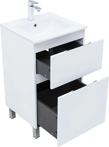 Тумба под раковину Aquanet Алвита New 50 00344131 напольная, белый матовый Тумба под раковину Aquanet Алвита New 50 00344131 напольная, белый матовый