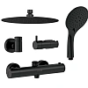 Душевая система Cersanit BRASKO BLACK с термостатом A63112 Душевая система Cersanit BRASKO BLACK с термостатом A63112