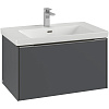 Картинка анонса товара «тумба под раковину villeroy &amp; boch subway 3.0 graphite / graphite c57302vr»