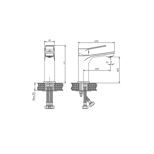 Смеситель для раковины хром RUSH Haiti (HA1935-11) Смеситель для раковины хром RUSH Haiti (HA1935-11)
