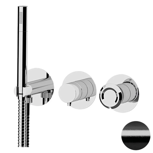 Смеситель для душа Remer Element ET97D3PCFP, черный брашированный хром Смеситель для душа Remer Element ET97D3PCFP, черный брашированный хром