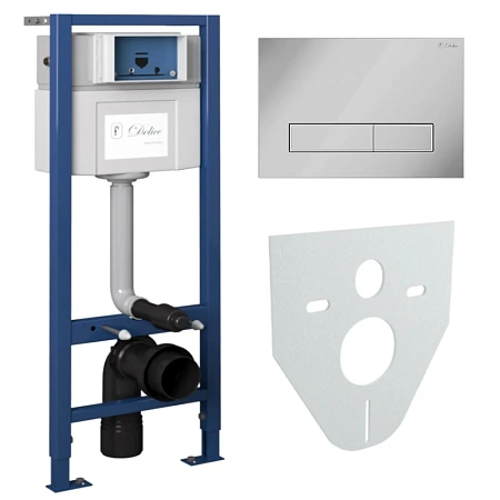 Инсталляция для унитаза Delice Aura 4 в 1 крепления, клавиша смыва смыва Aura, шумоизоляция DLR_0000 DLR_000004 Инсталляция для унитаза Delice Aura 4 в 1 крепления, клавиша смыва смыва Aura, шумоизоляция DLR_0000 DLR_000004