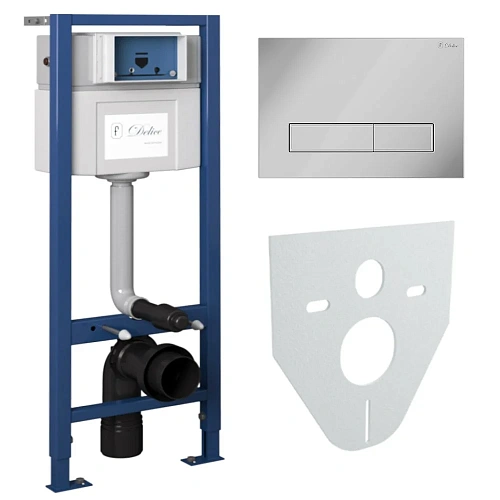 Инсталляция для унитаза Delice Aura 4 в 1 крепления, клавиша смыва смыва Aura, шумоизоляция DLR_0000 DLR_000004 Инсталляция для унитаза Delice Aura 4 в 1 крепления, клавиша смыва смыва Aura, шумоизоляция DLR_0000 DLR_000004