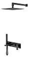 Детальная картинка товара «душевая система boheme qubic matt black 474-b»