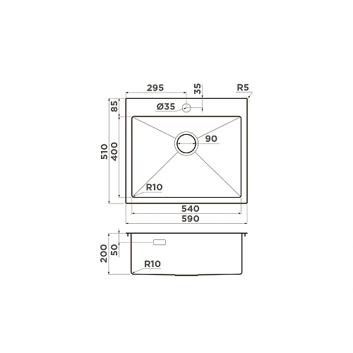 Кухонная мойка Omoikiri Akisame 59-IN нерж.сталь/нержавеющая сталь 4973055 Кухонная мойка Omoikiri Akisame 59-IN нерж.сталь/нержавеющая сталь 4973055